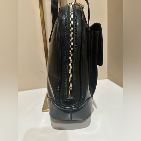 Gucci Patent Double Bamboo Pull Handbag - Picture 8 of 14